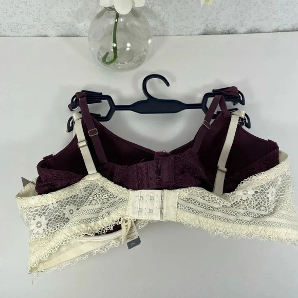 🆕 Lucky Brand Floral & Purple Bra Set - 36C - Picture 4 of 6
